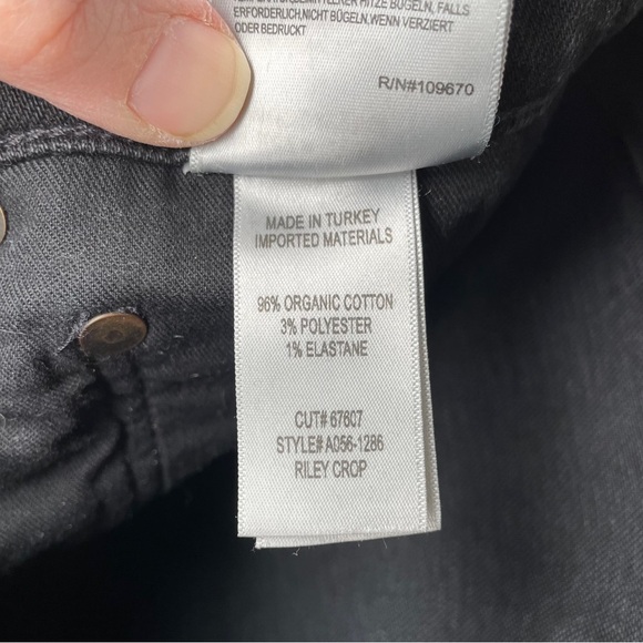 Agolde Riley High Rise Straight Crop in Panoramic Size 29 Retail $198 - Picture 11 of 12